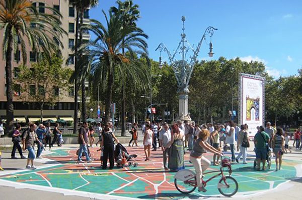El mapa de la ciudad de Barcelona de termoplástico preformado DecoMark® guía ahora a turistas y visitantes